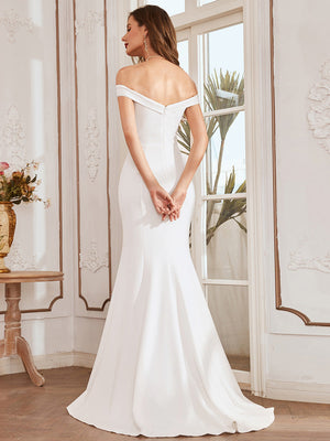Nicole Off Shoulder Mermaid Wedding Dress