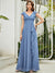 Cute V Neck Bridesmaid Dress with Ruffles