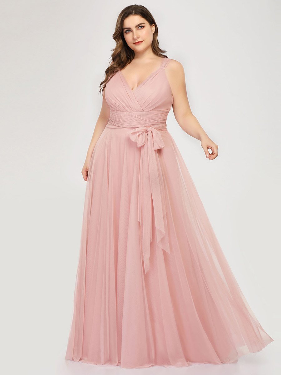 Plus Size Dresses - Pink - Bella Bridesmaids