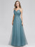 Spaghetti Strap Tulle Bridesmaid Dress