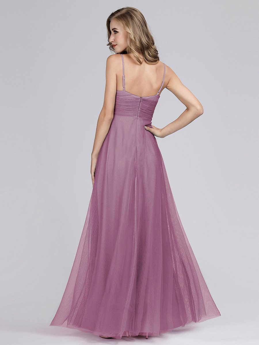 Spaghetti Strap Chiffon Bridesmaid Dress
