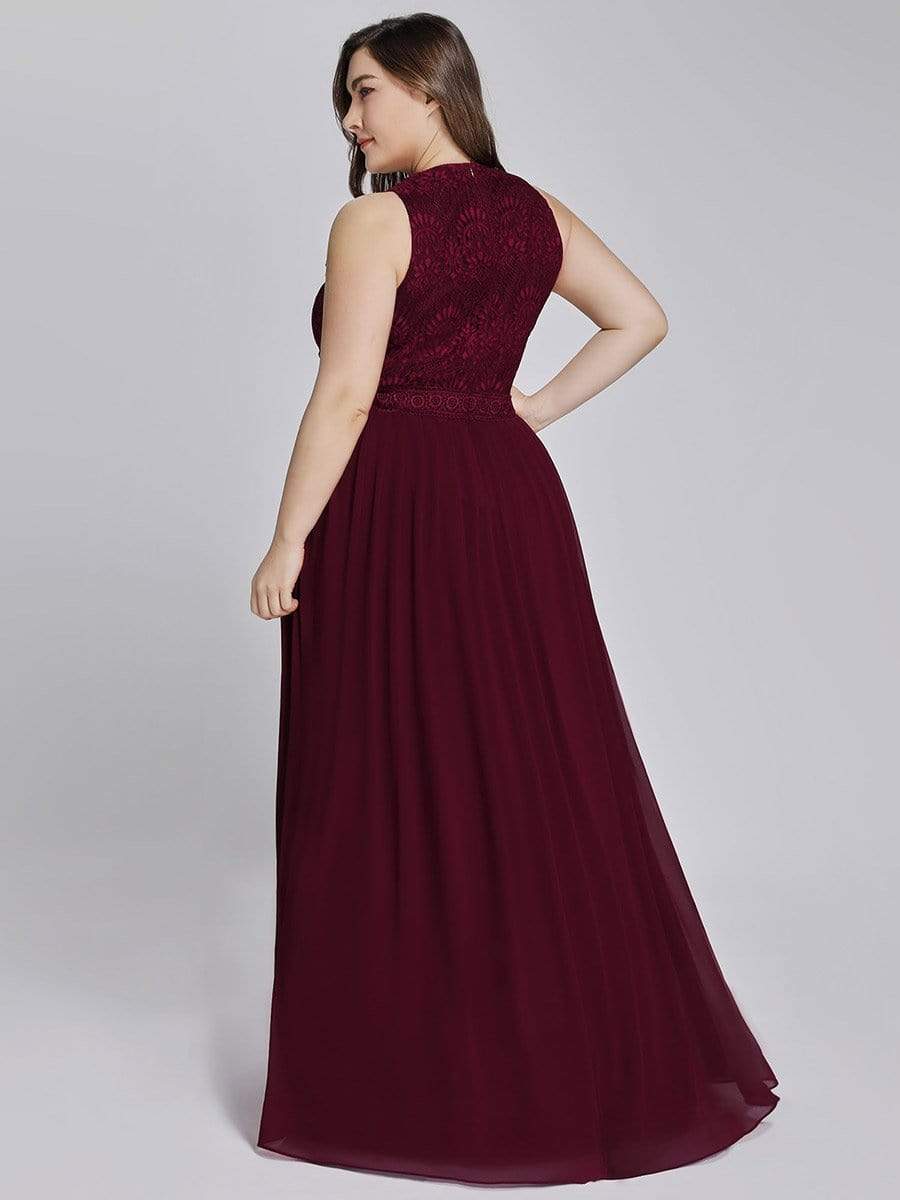 Empire Waist Sleeveless A Line Bridesmaids Dress