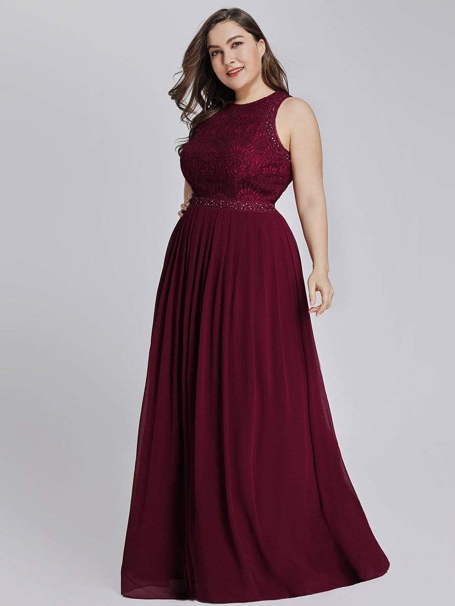 Empire Waist Sleeveless A Line Bridesmaids Dress