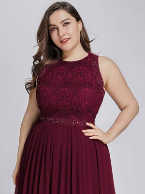 Empire Waist Sleeveless A Line Bridesmaids Dress