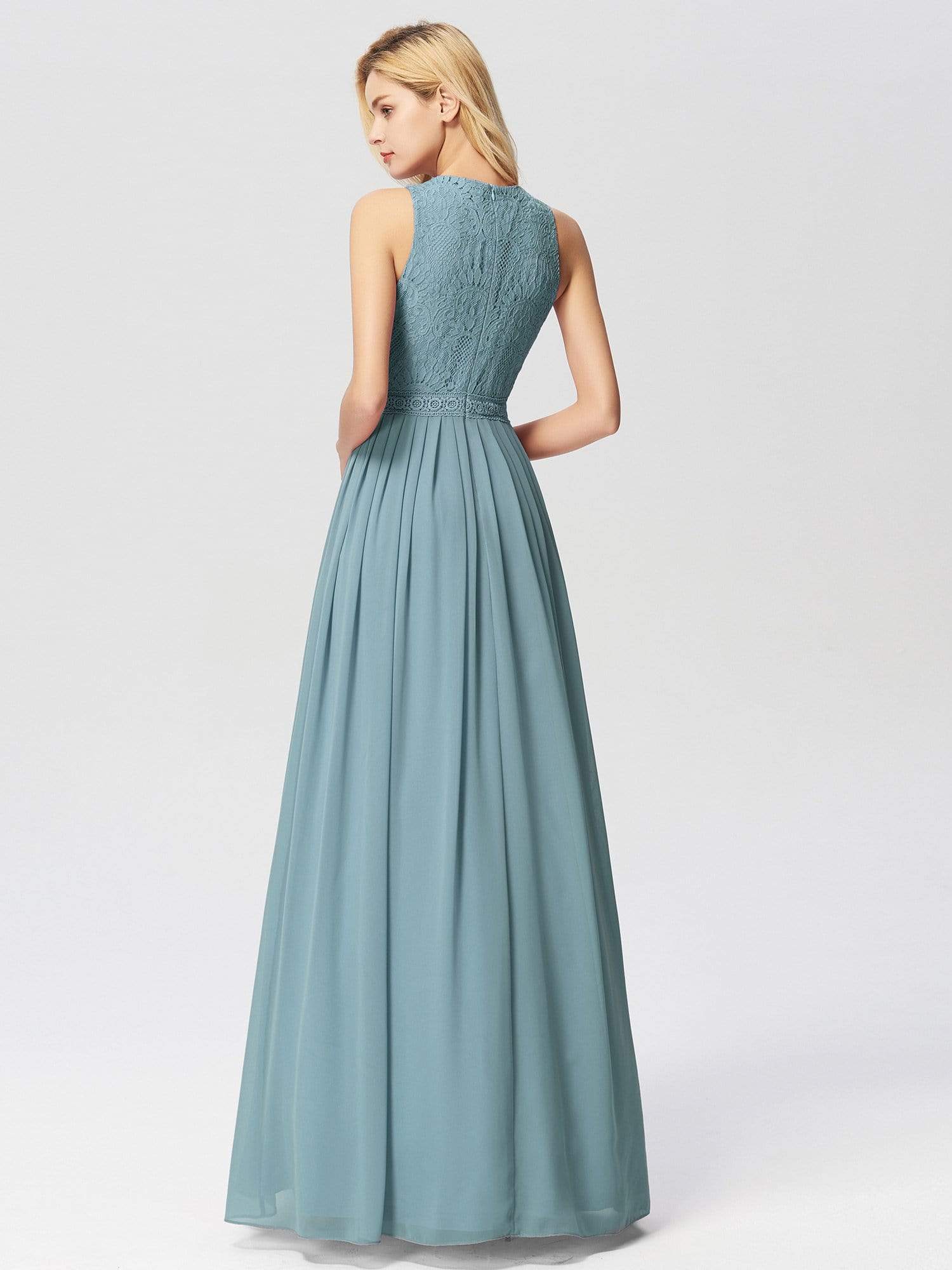 Empire Waist Sleeveless A Line Bridesmaids Dress