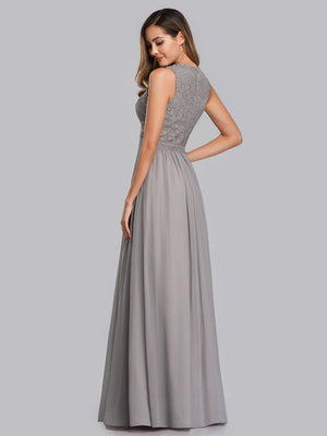 Empire Waist Sleeveless A Line Bridesmaids Dress