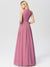 Empire Waist Sleeveless A Line Bridesmaids Dress