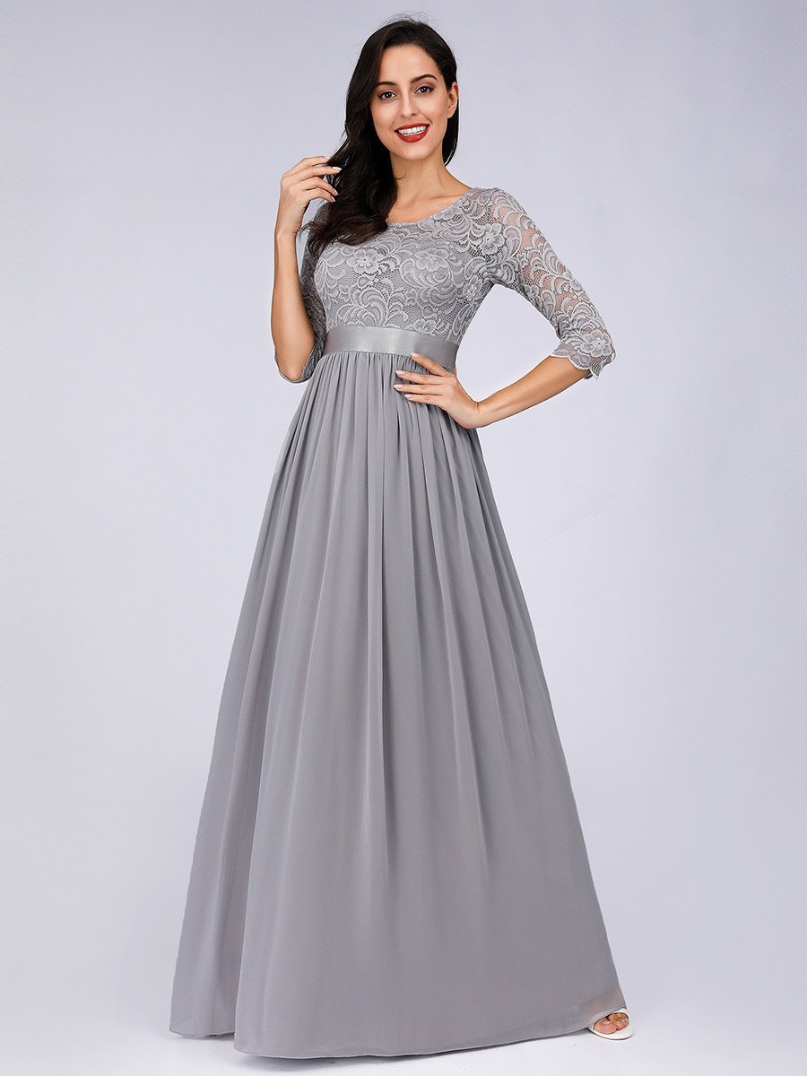 women's empire waist formal dress GLS Empire Waist Long Prom Dress - Red - XS main image 1