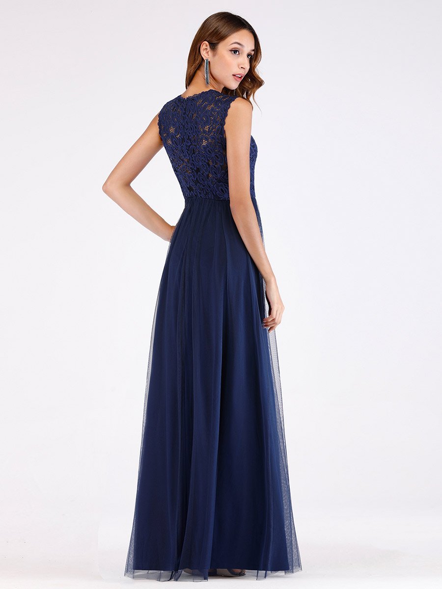 Lace Bodice Short Sleeve Dress