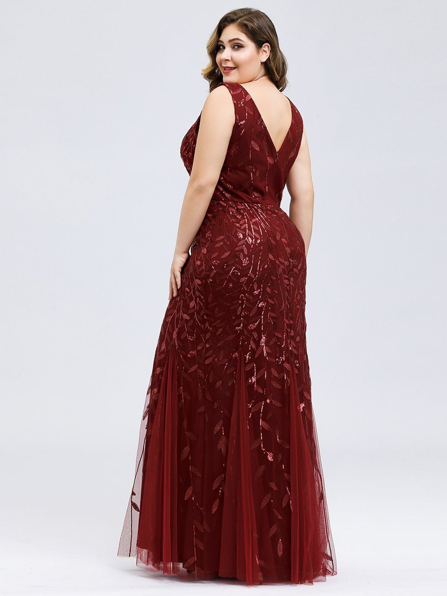 Lily Fishtail Sequin Evening Dress