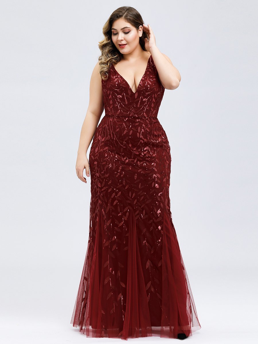 Lily Fishtail Sequin Evening Dress