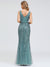 Lily Fishtail Sequin Evening Dress