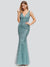 Lily Fishtail Sequin Evening Dress