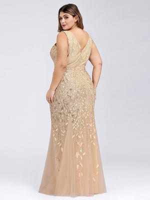 Lily Fishtail Sequin Evening Dress