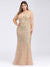 Lily Fishtail Sequin Evening Dress