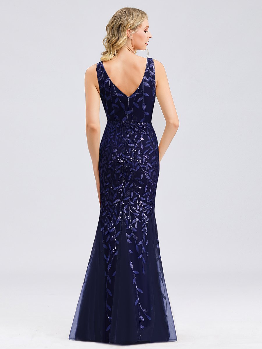 Lily Fishtail Sequin Evening Dress