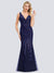 Lily Fishtail Sequin Evening Dress