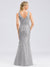 Lily Fishtail Sequin Evening Dress