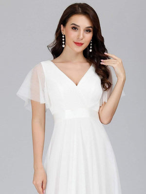 Alice Double V-Neck Dress with Short Sleeve