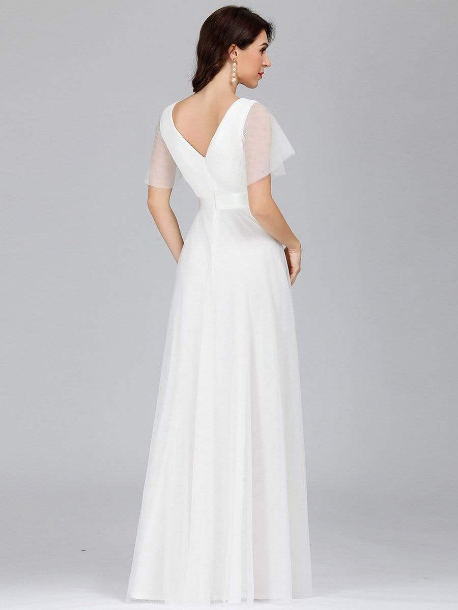 Alice Double V-Neck Dress with Short Sleeve