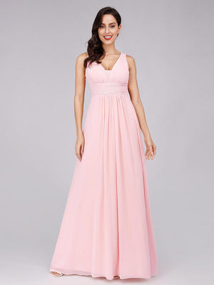 Molly Deep V Neck Bridesmaids Dress