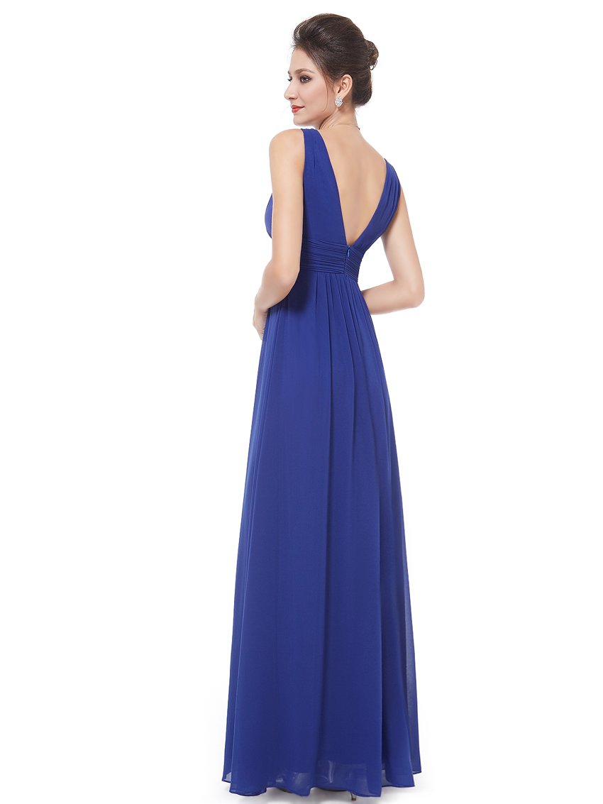 Molly Elegant Deep V-neck Bridesmaids Dress