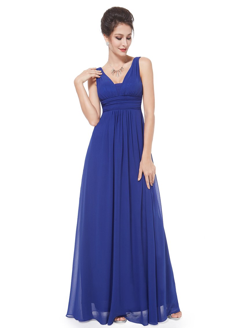 Molly Elegant Deep V-neck Bridesmaids Dress