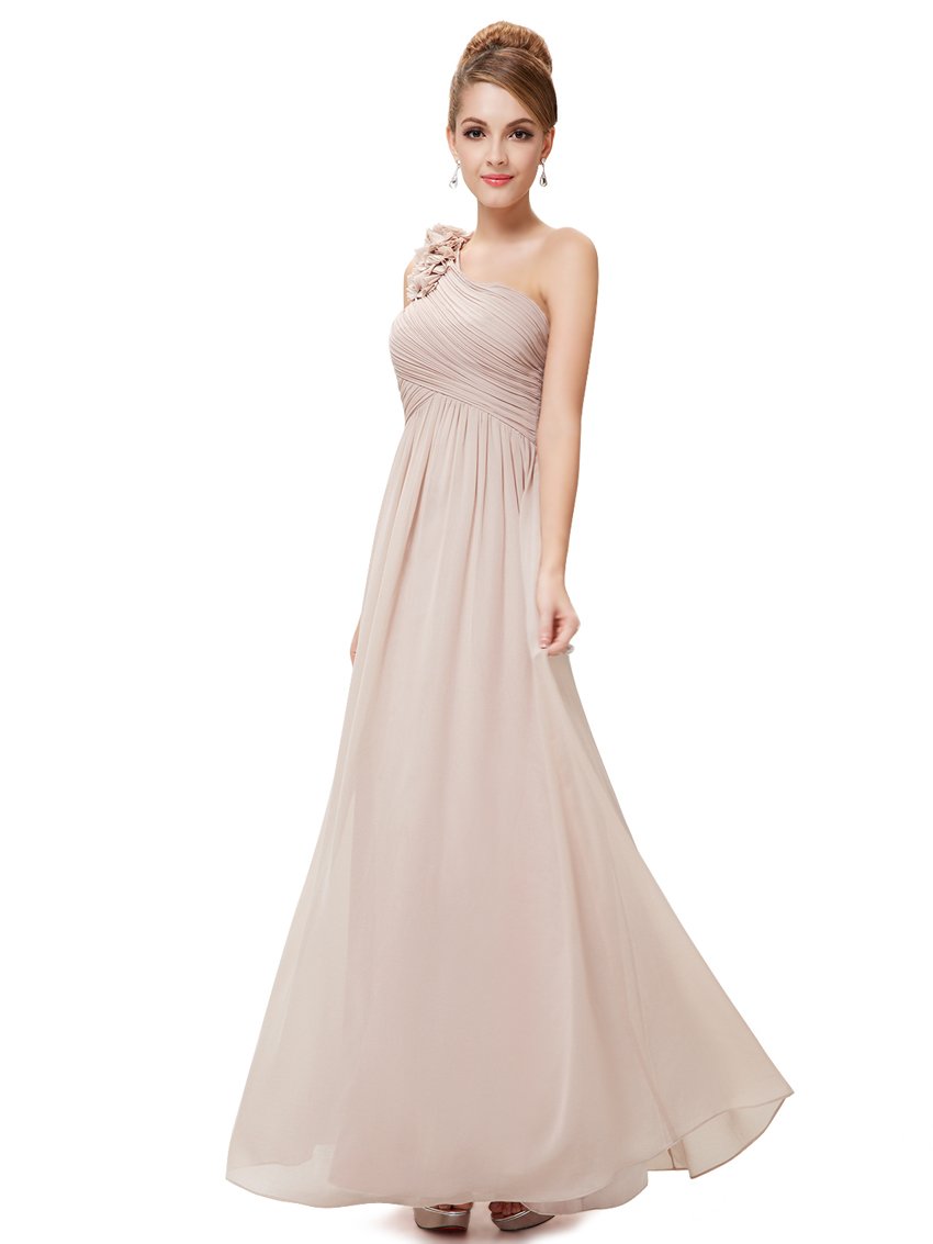 Sadie One Shoulder Floral Bridesmaids Dress