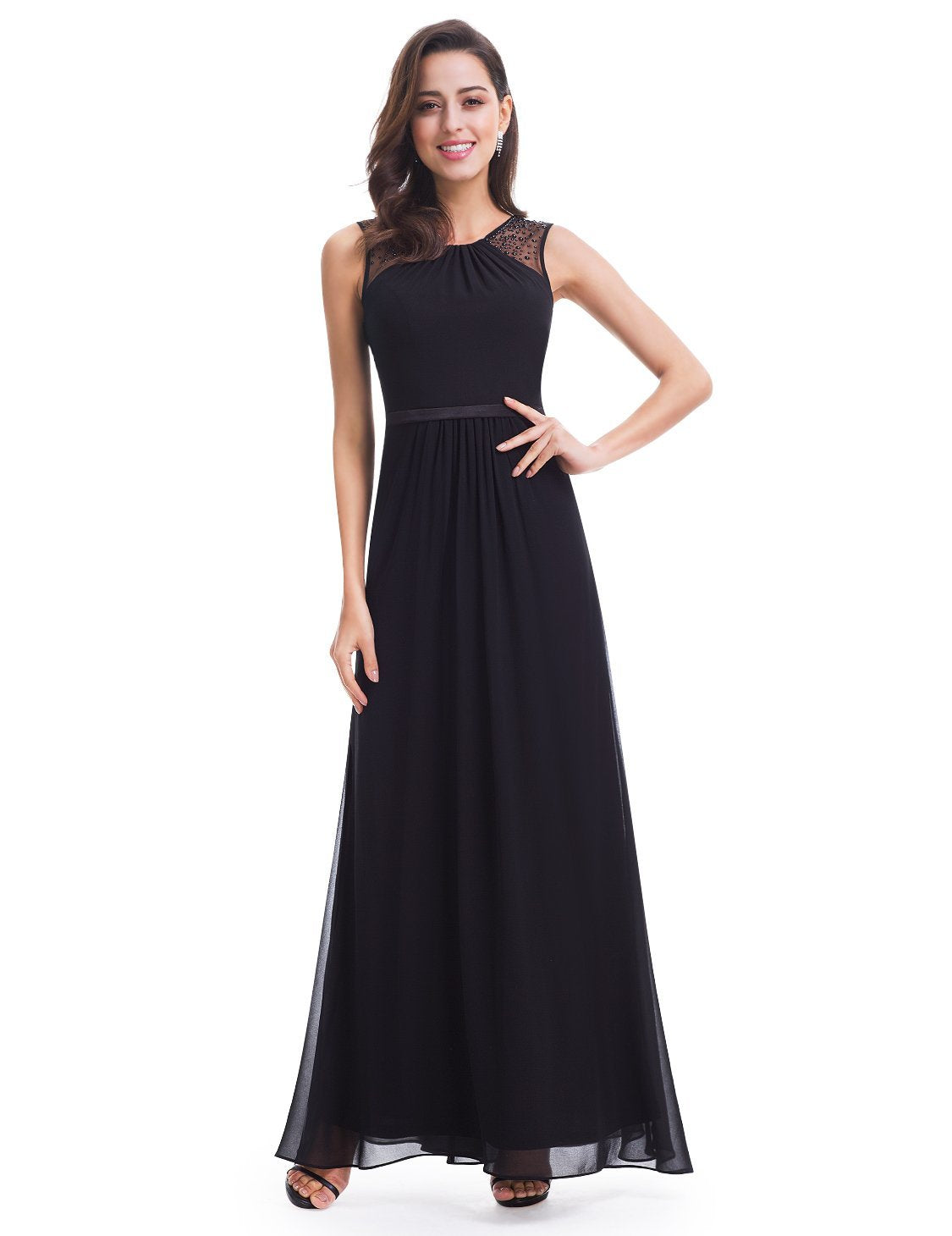 Women's Elegant Sleeveless Long Evening Dress