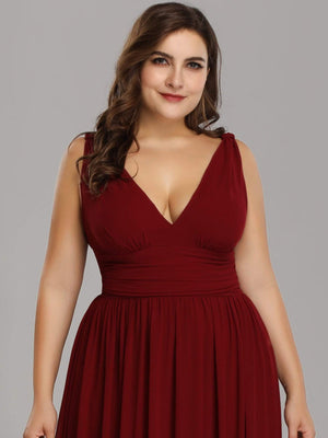 Emma Double V-Neck Bridesmaids Dress