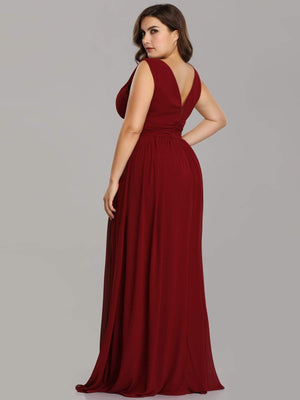 Emma Double V-Neck Bridesmaids Dress