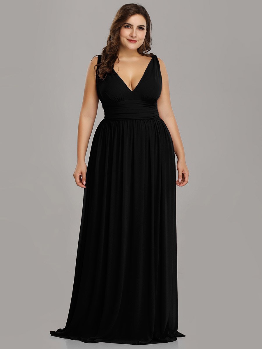 Emma Double V-Neck Elegant Maxi Long Ball/Evening Dress