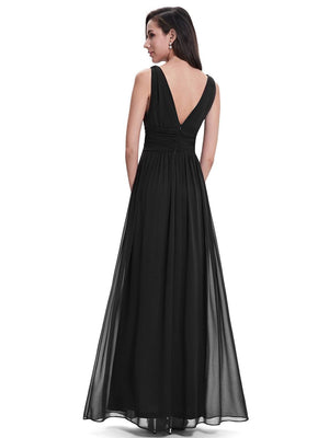 Emma Double V-Neck Elegant Maxi Long Ball/Evening Dress