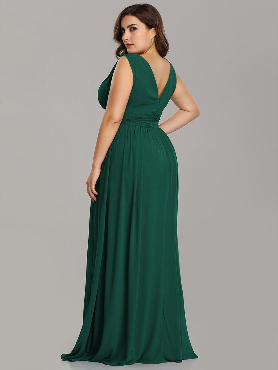 Emma Double V-Neck Bridesmaids Dress