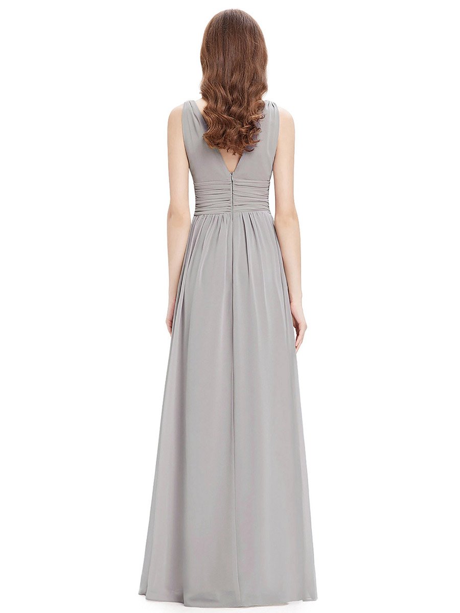 Emma Double V-Neck Bridesmaids Dress