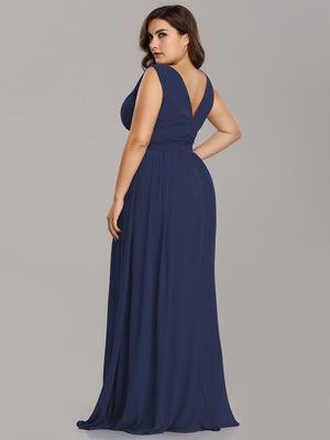 Emma Double V-Neck Bridesmaids Dress