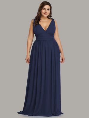 Emma Double V-Neck Bridesmaids Dress