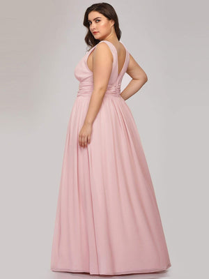 Emma Double V-Neck Bridesmaids Dress