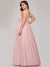 Emma Double V-Neck Bridesmaids Dress