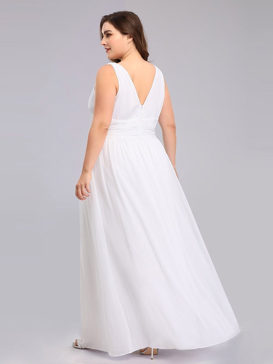 Emma Double V-Neck Elegant Maxi Long Dress