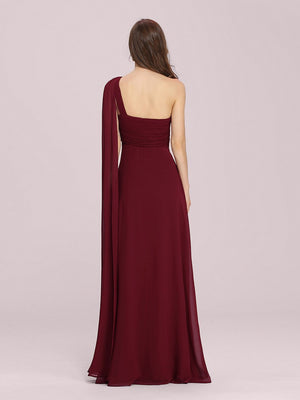 Serenity One Shoulder Chiffon Ruffle Bridesmaids Dress