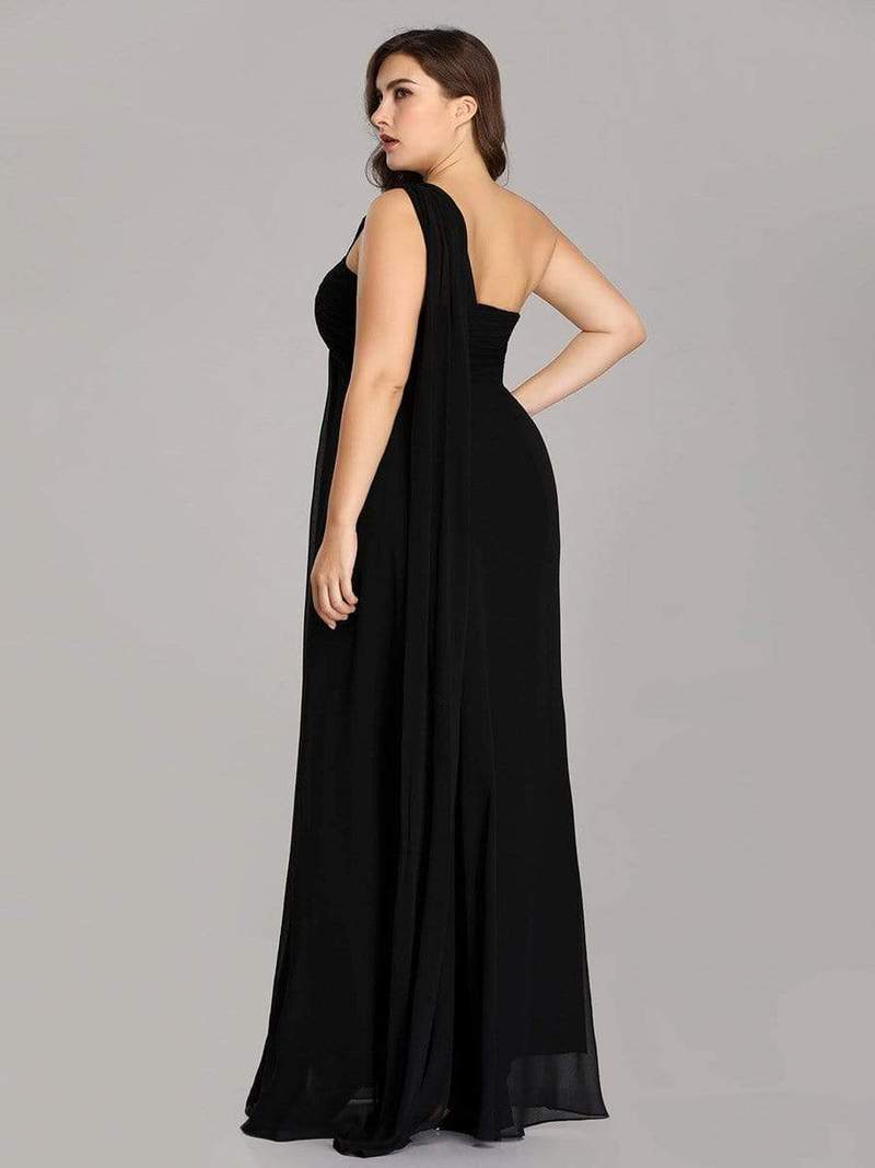 Serenity One Shoulder Chiffon Ruffle Bridesmaids Dress