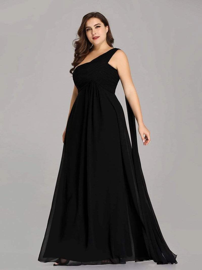 Serenity One Shoulder Chiffon Ruffle Bridesmaids Dress - Bella Bridesmaids