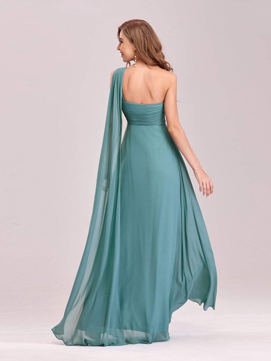 Serenity One Shoulder Chiffon Ruffle Bridesmaids Dress
