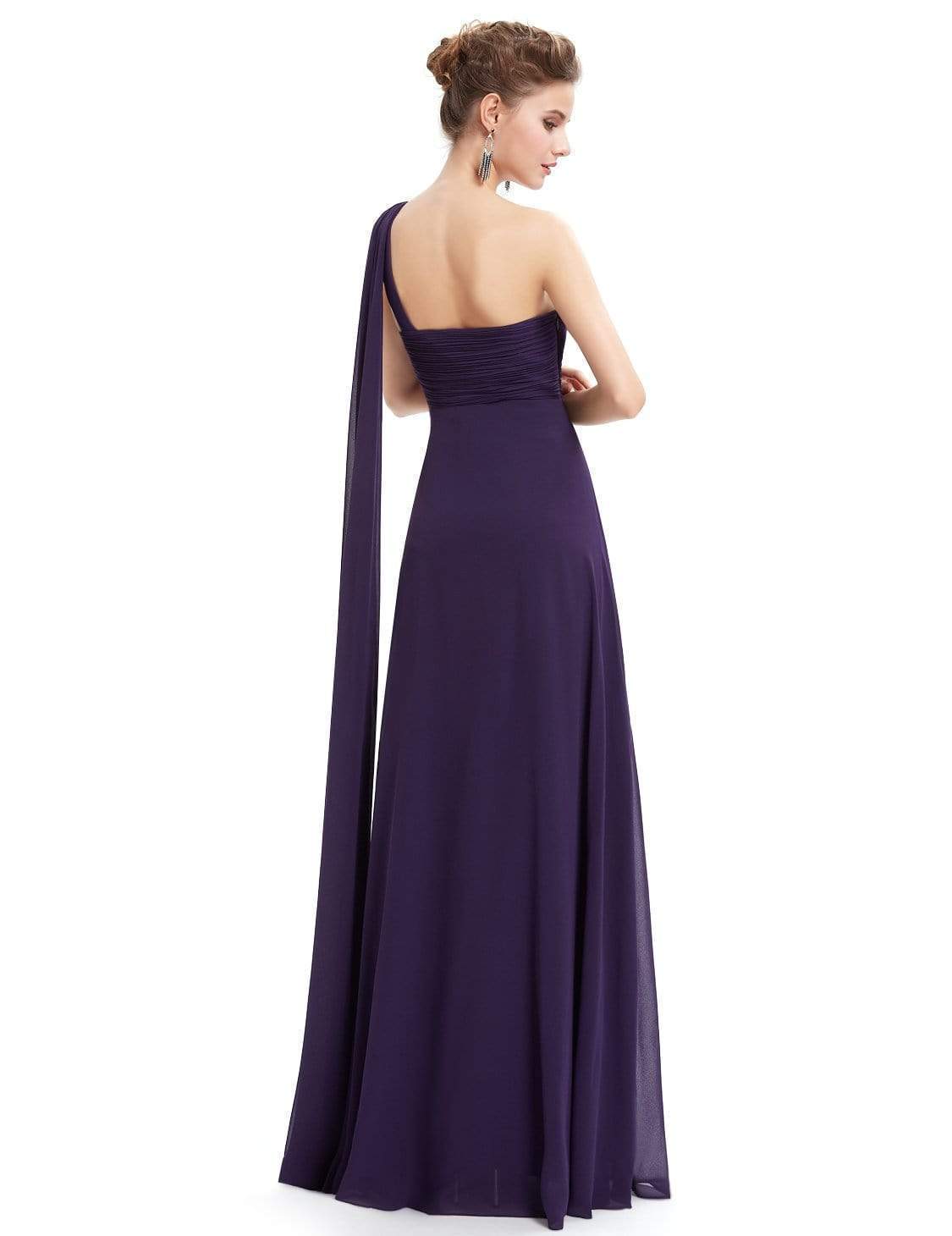 Serenity One Shoulder Chiffon Ruffle Bridesmaids Dress