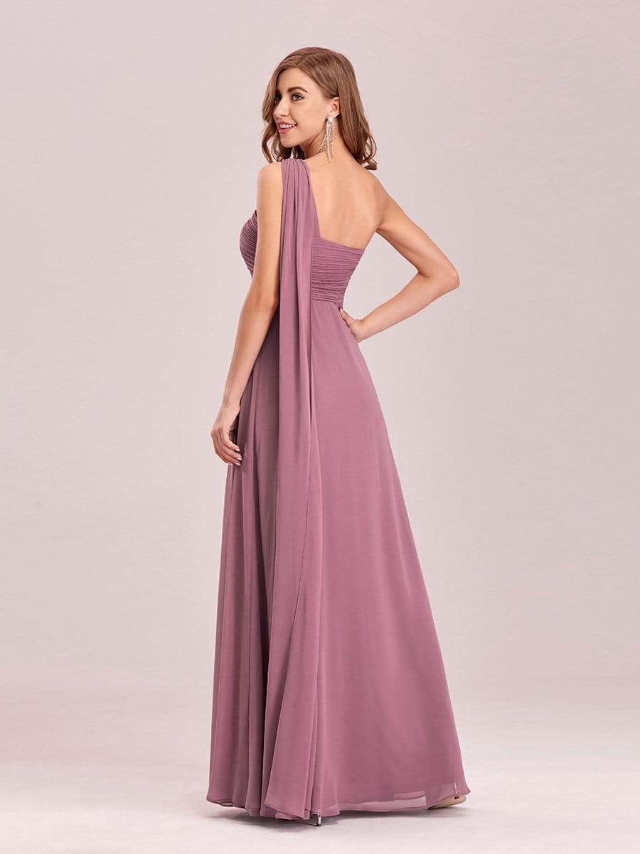Serenity One Shoulder Chiffon Ruffle Bridesmaids Dress