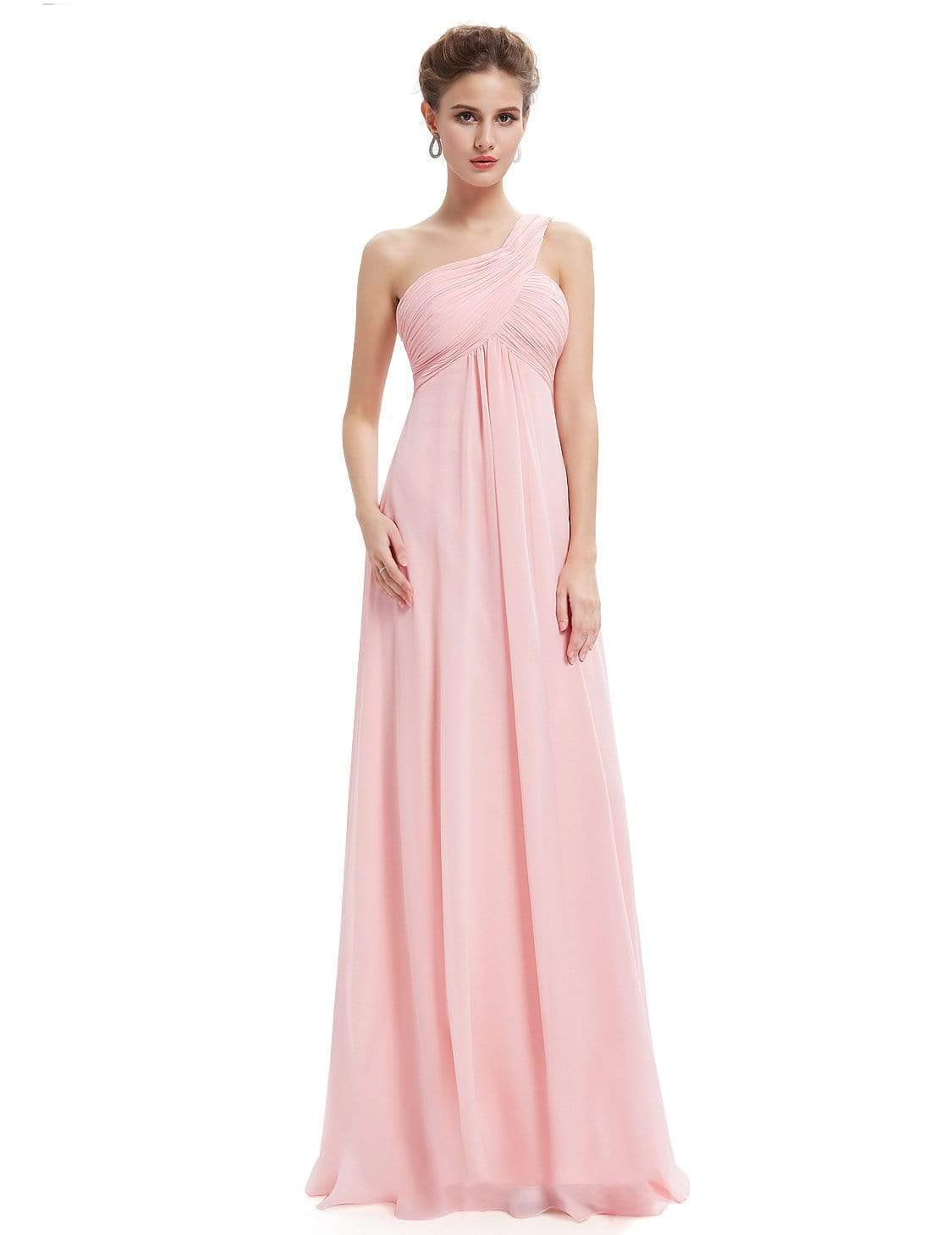 Serenity One Shoulder Chiffon Bridesmaids Dress