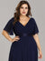 Jacqui Double V-Neck Ruffle Sleeve Bridesmaids Dress