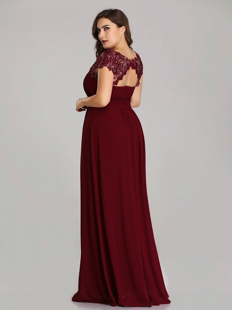 Shirley Lacey Neckline Bridesmaids Dress