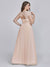 Shirley Lacey Neckline Bridesmaids Dress